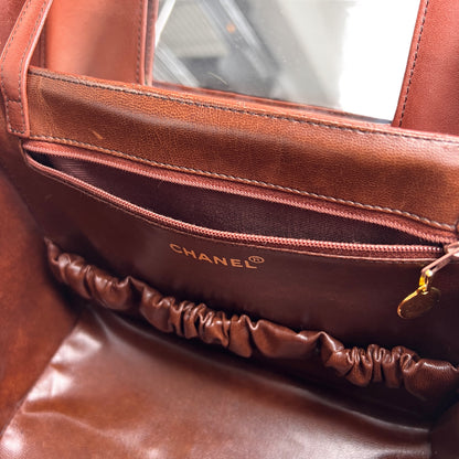 Chanel Brown Handle Bags A-15550