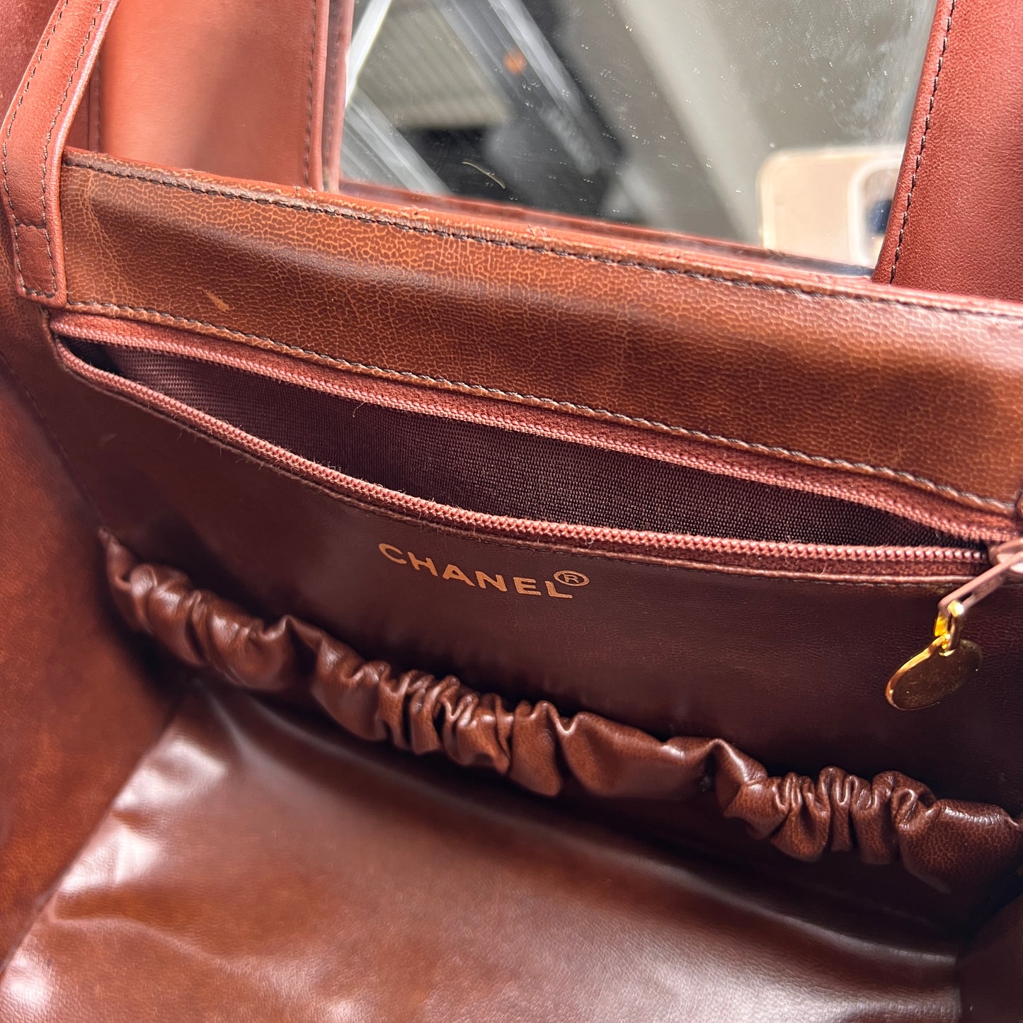 Chanel Brown Handle Bags A-15550