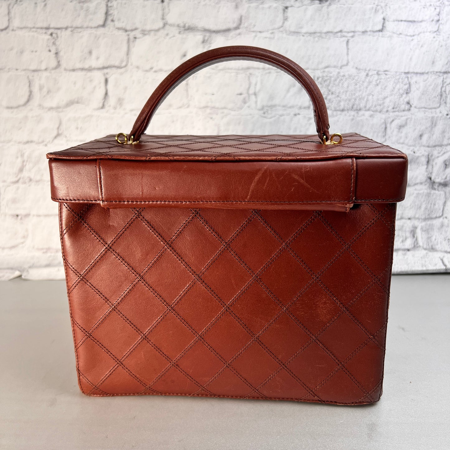 Chanel Brown Handle Bags A-15550