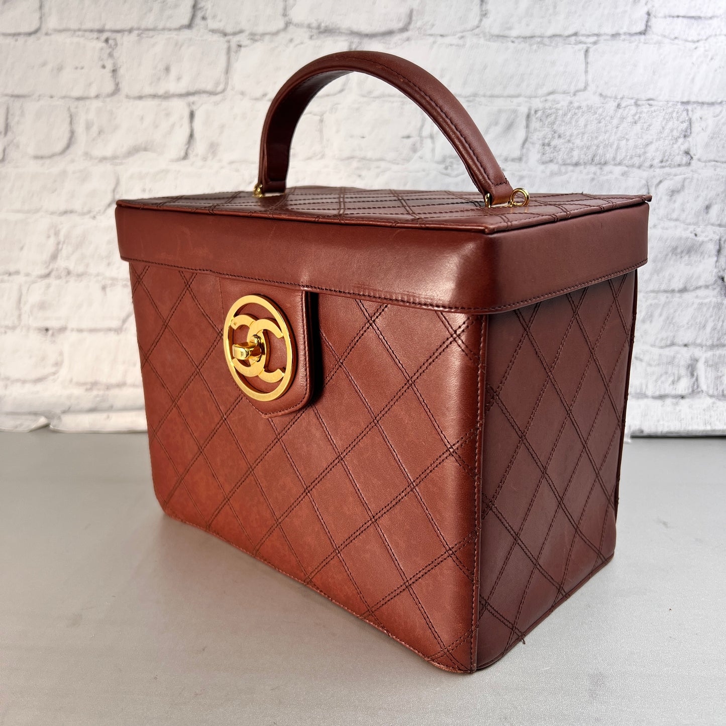 Chanel Brown Handle Bags A-15550