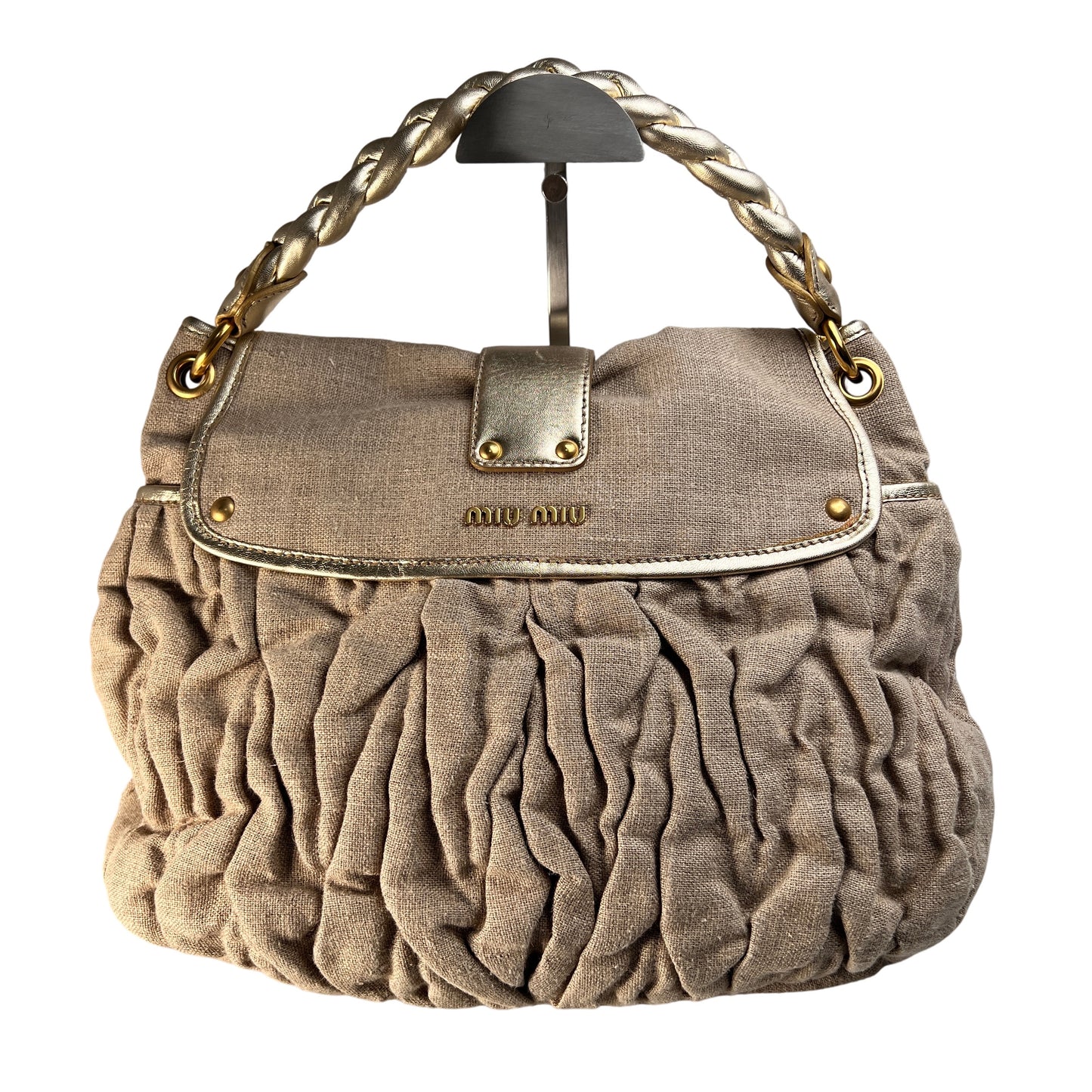 Miu Miu Beige Handle Bags A-15552