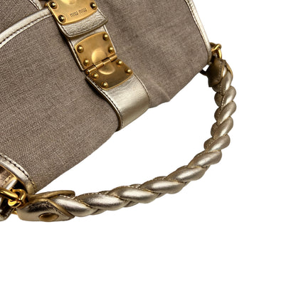 Miu Miu Beige Handle Bags A-15552