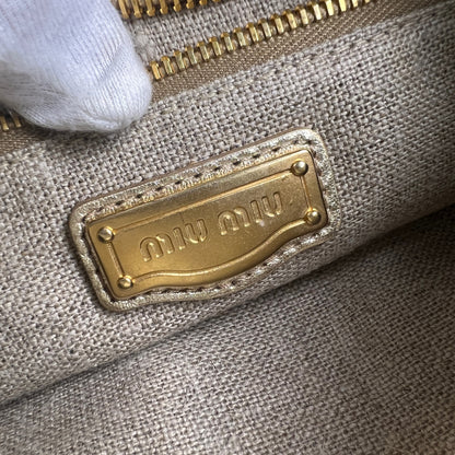 Miu Miu Beige Handle Bags A-15552