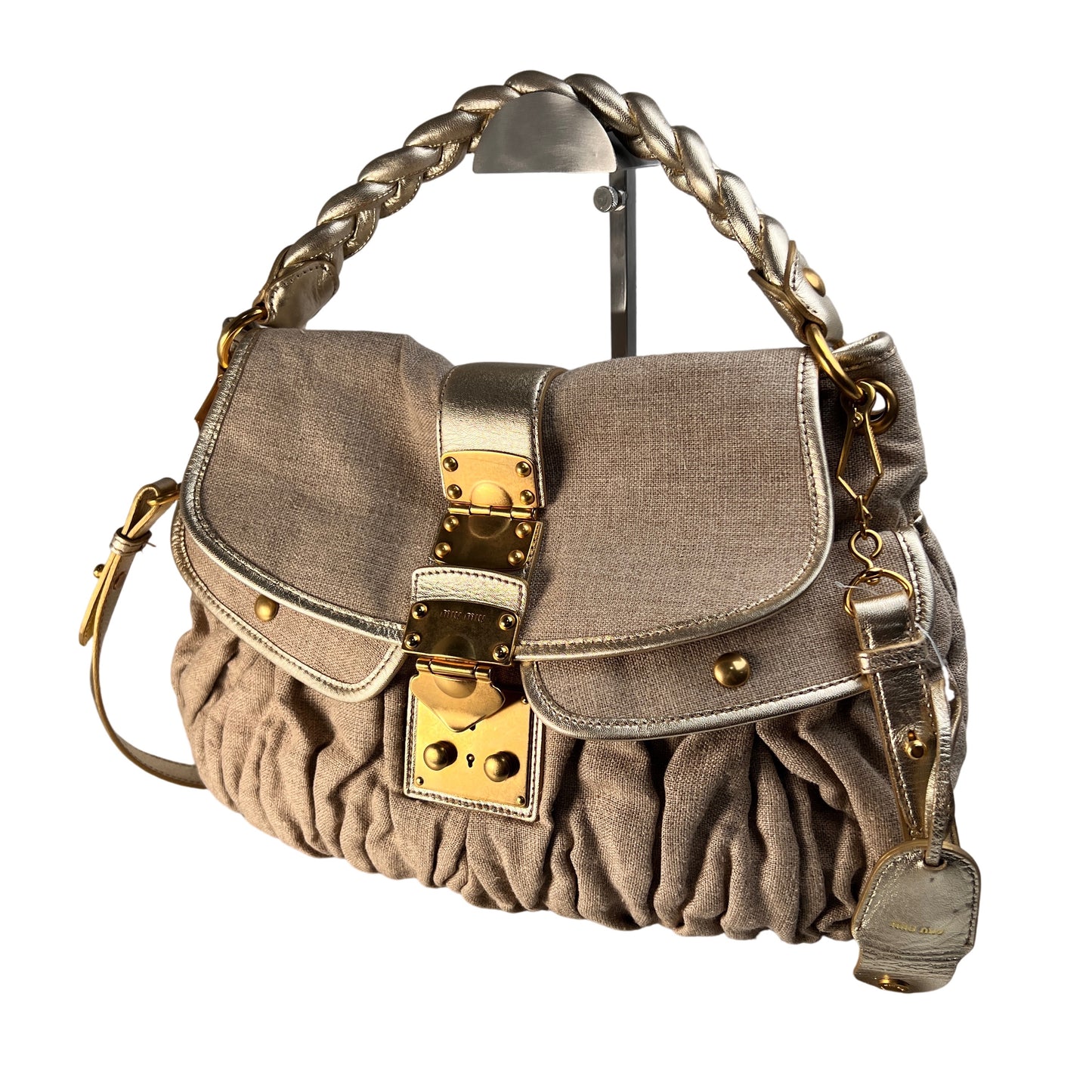 Miu Miu Beige Handle Bags A-15552