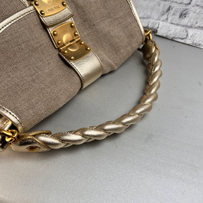 Miu Miu Beige Handle Bags A-15552