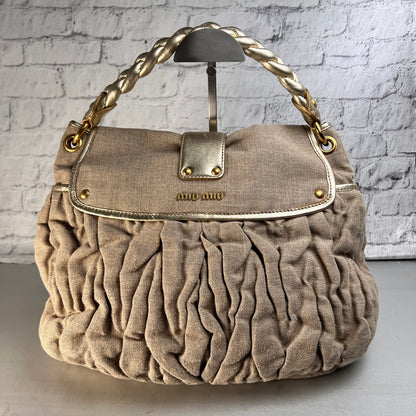 Miu Miu Beige Handle Bags A-15552