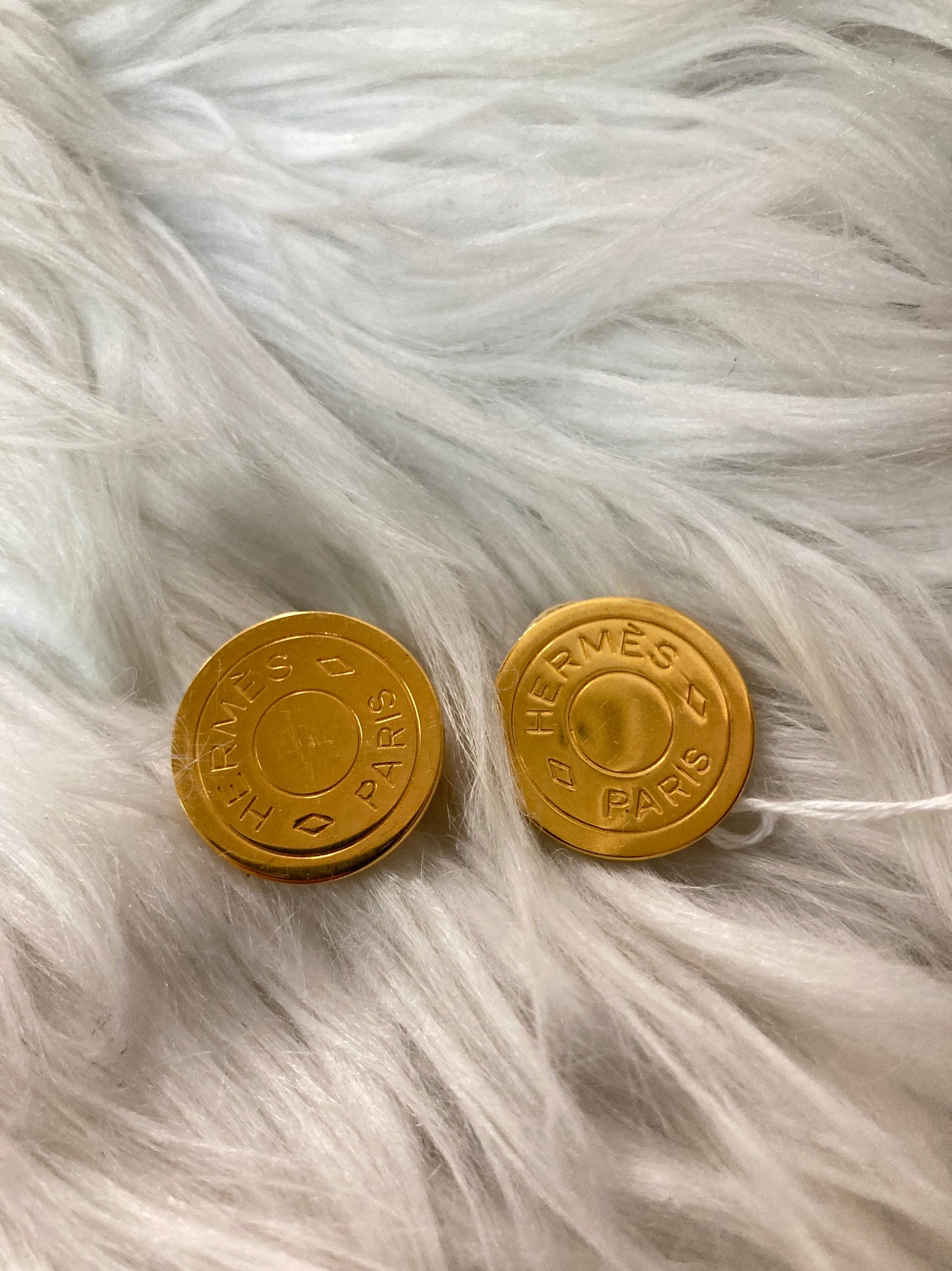 Hermes Gold Earrings A-15598