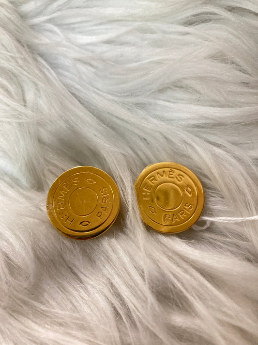 Hermes Gold Earrings A-15598
