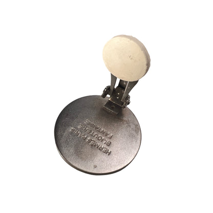 Hermes Silver Earrings A-15614