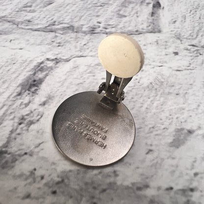 Hermes Silver Earrings A-15614