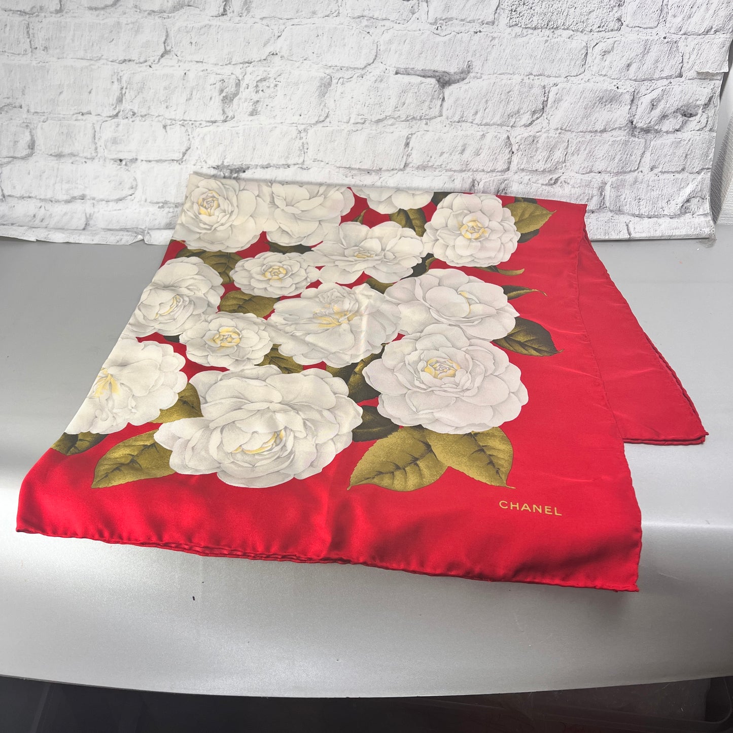 Chanel Red Scarves A-15629
