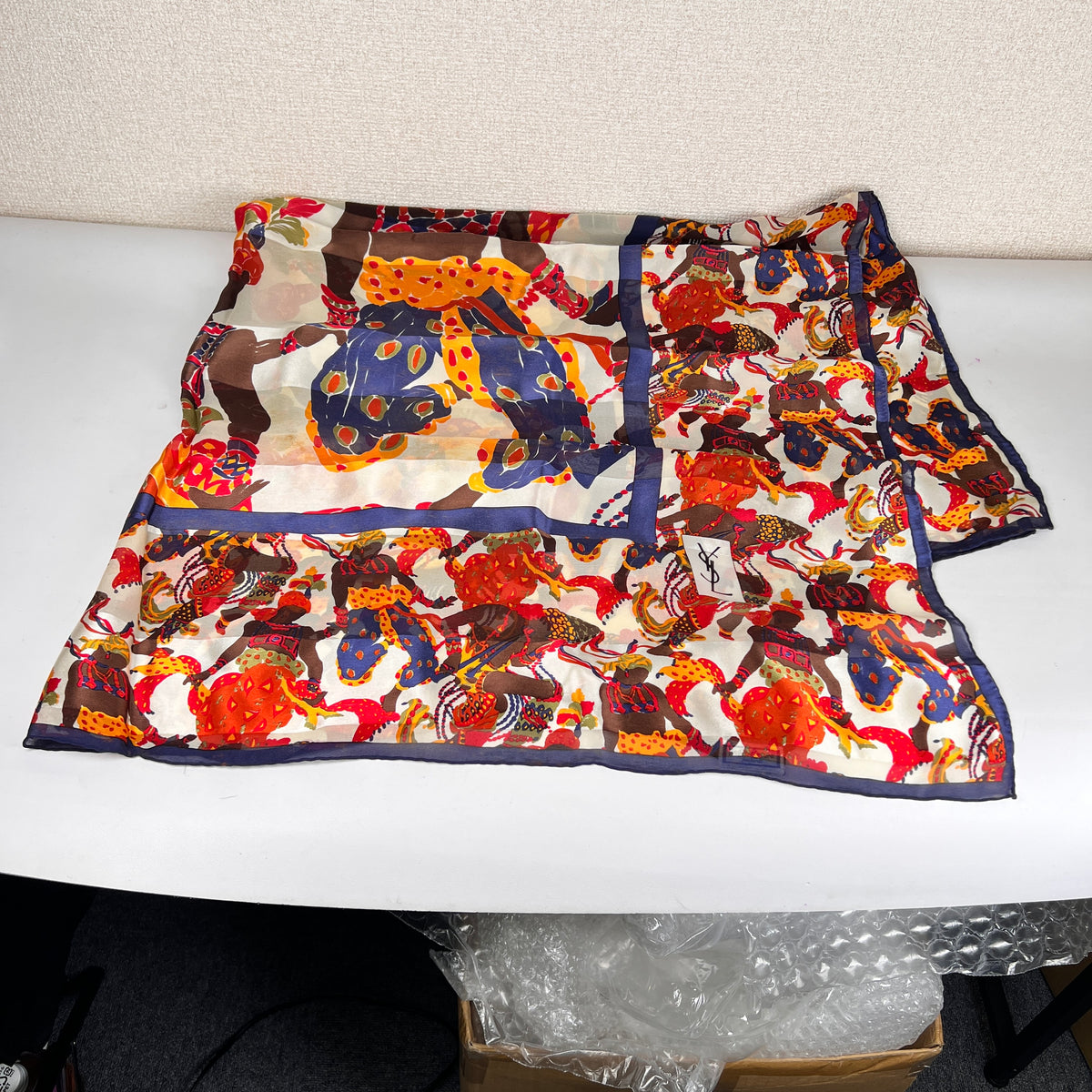 Saint Laurent Navy Scarves A-15656