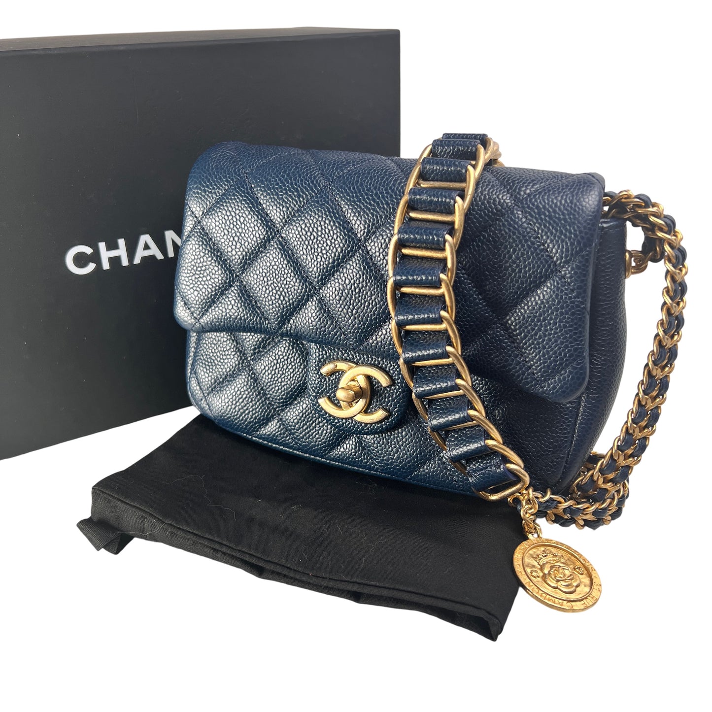 Chanel Navy Shoulder Bags A-15678