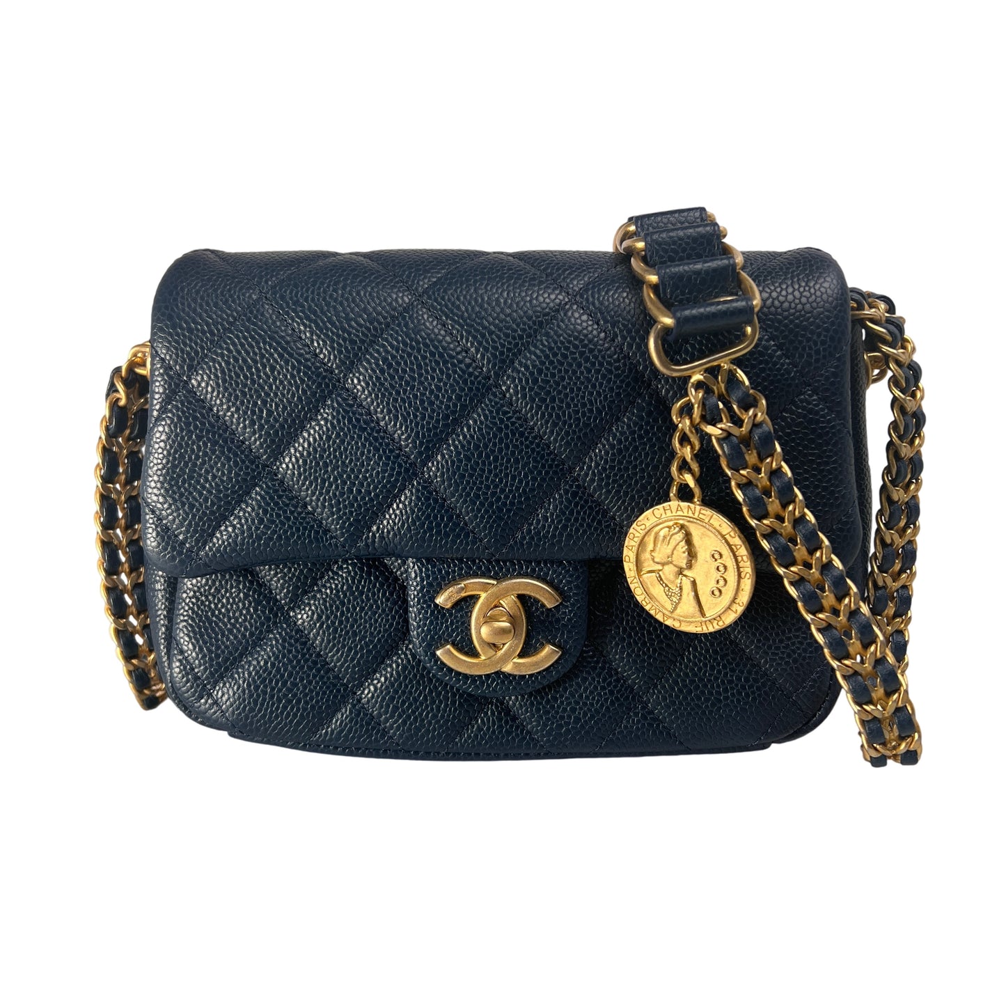 Chanel Navy Shoulder Bags A-15678