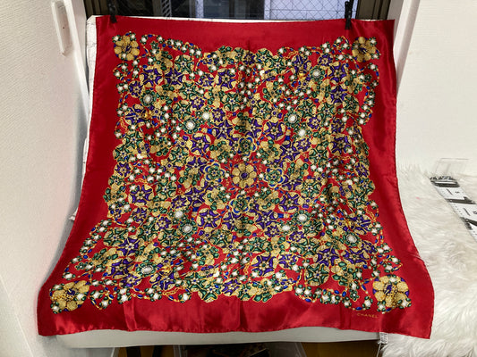 Chanel Red Scarves A-15689