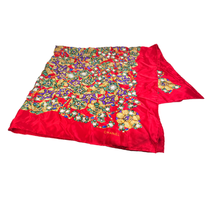 Chanel Red Scarves A-15689