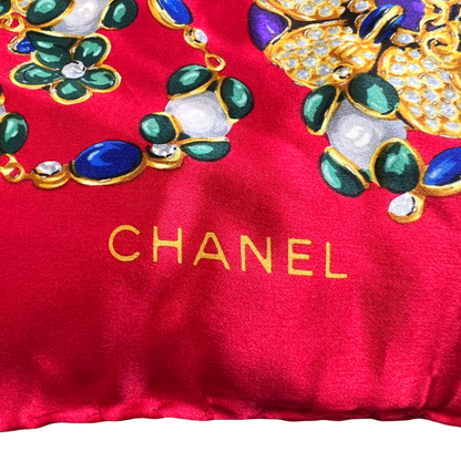 Chanel Red Scarves A-15689