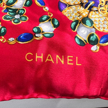Chanel Red Scarves A-15689