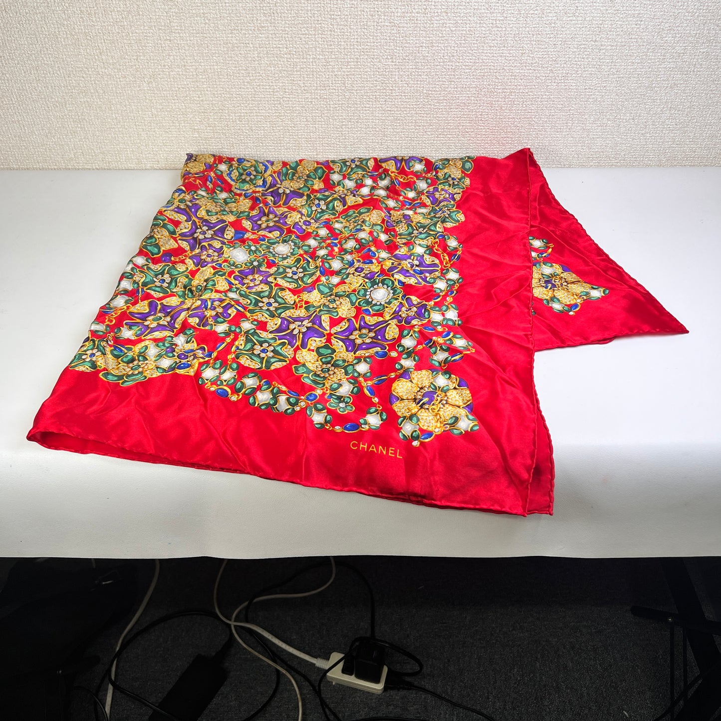 Chanel Red Scarves A-15689