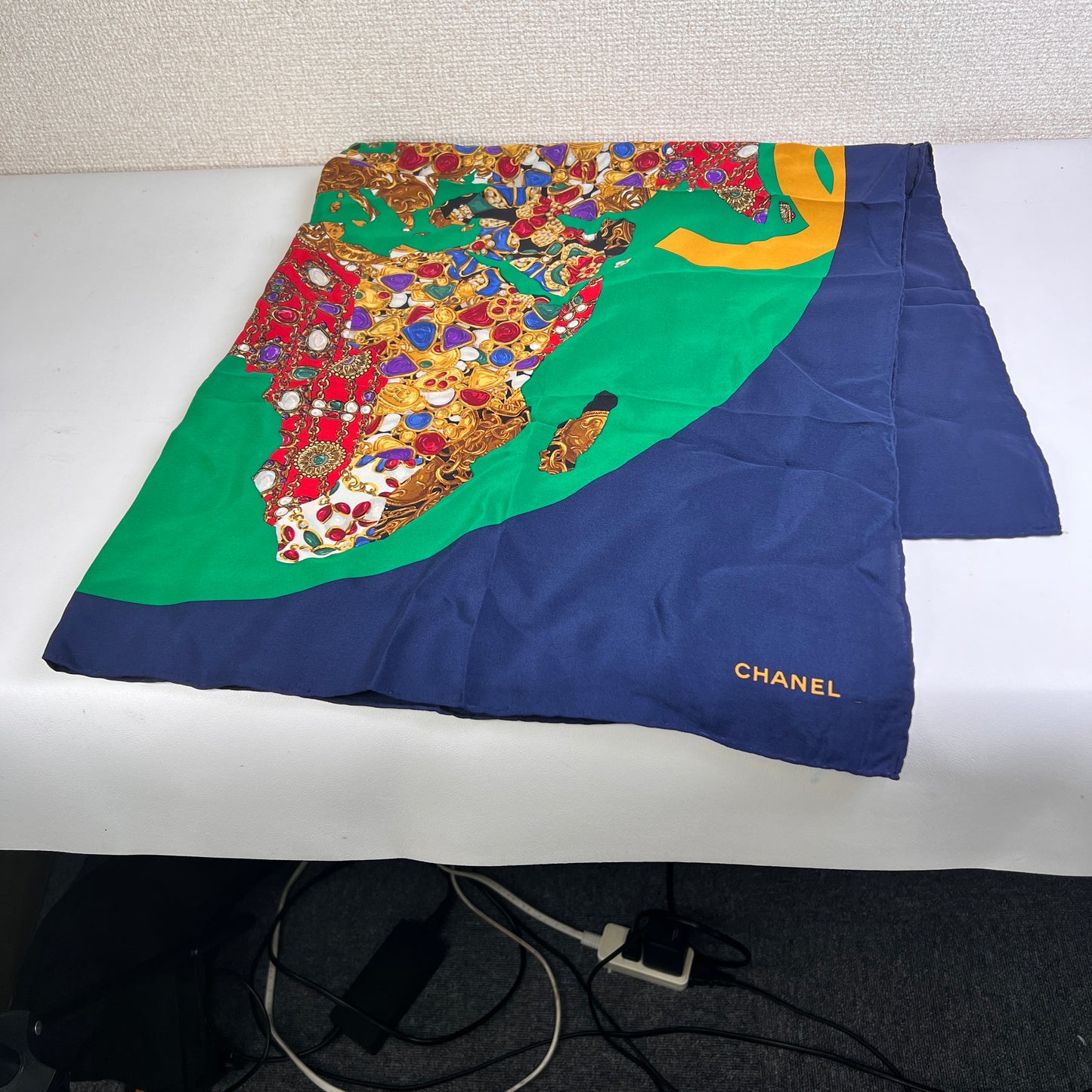 Chanel Navy Scarves A-15699