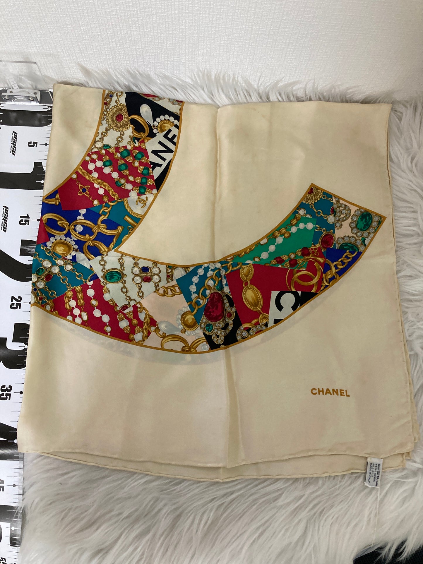 Chanel Beige Scarves A-15701