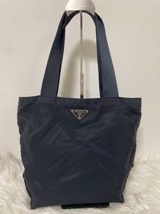 Prada Navy Tote Bags A-15732