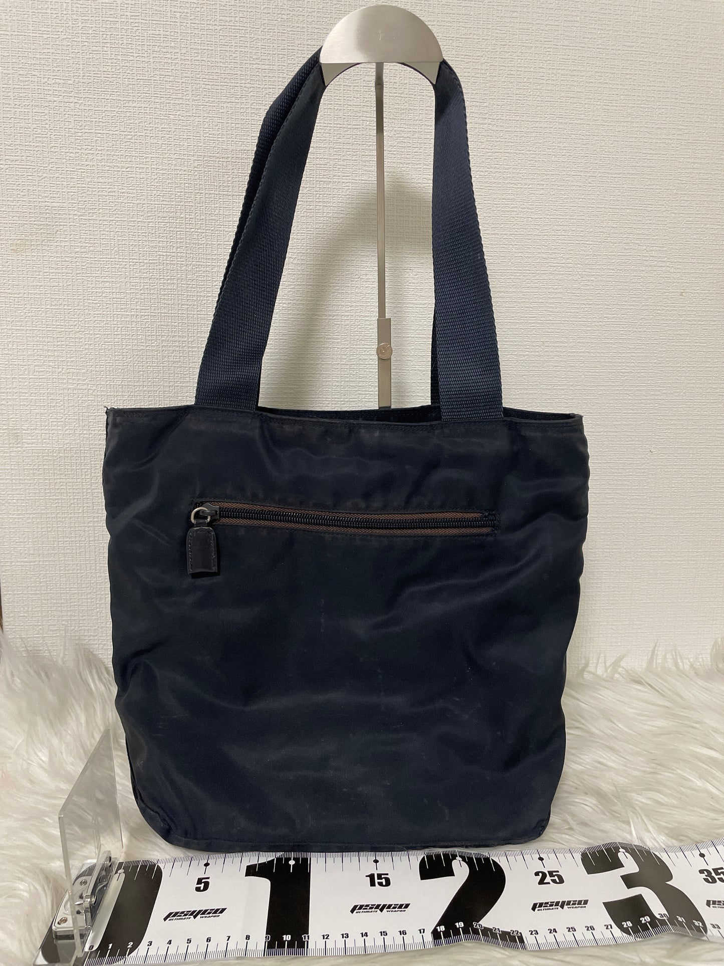 Prada Navy Tote Bags A-15732