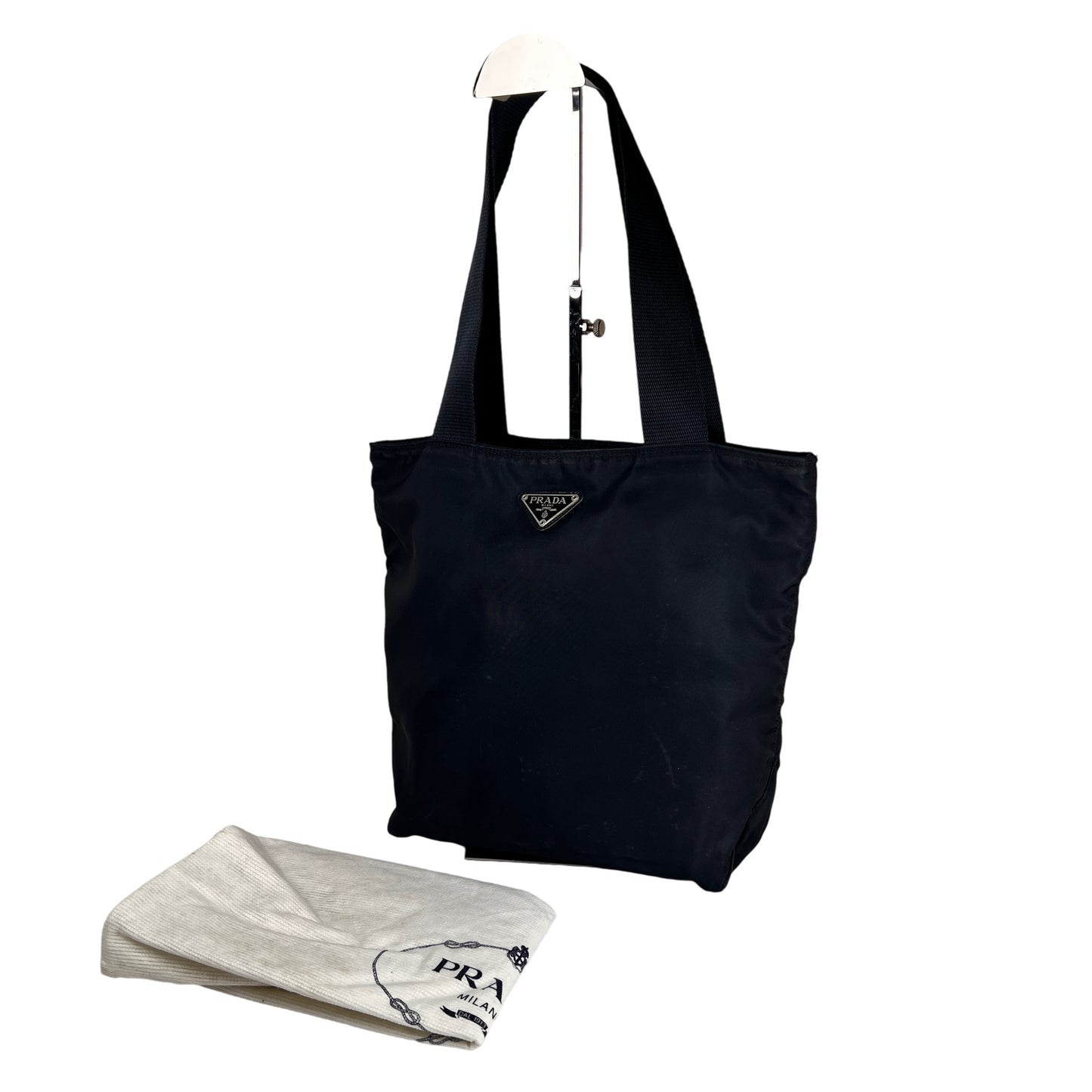 Prada Navy Tote Bags A-15732