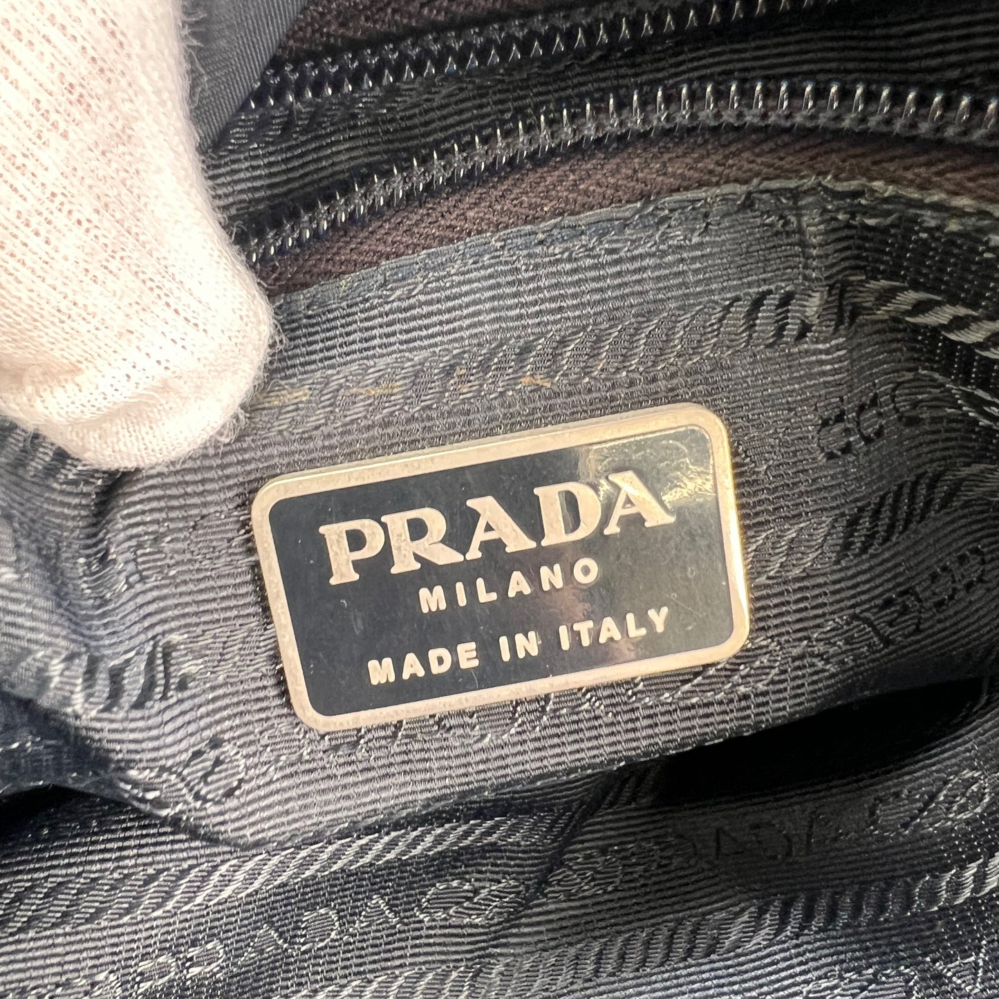 Prada Navy Tote Bags A-15732