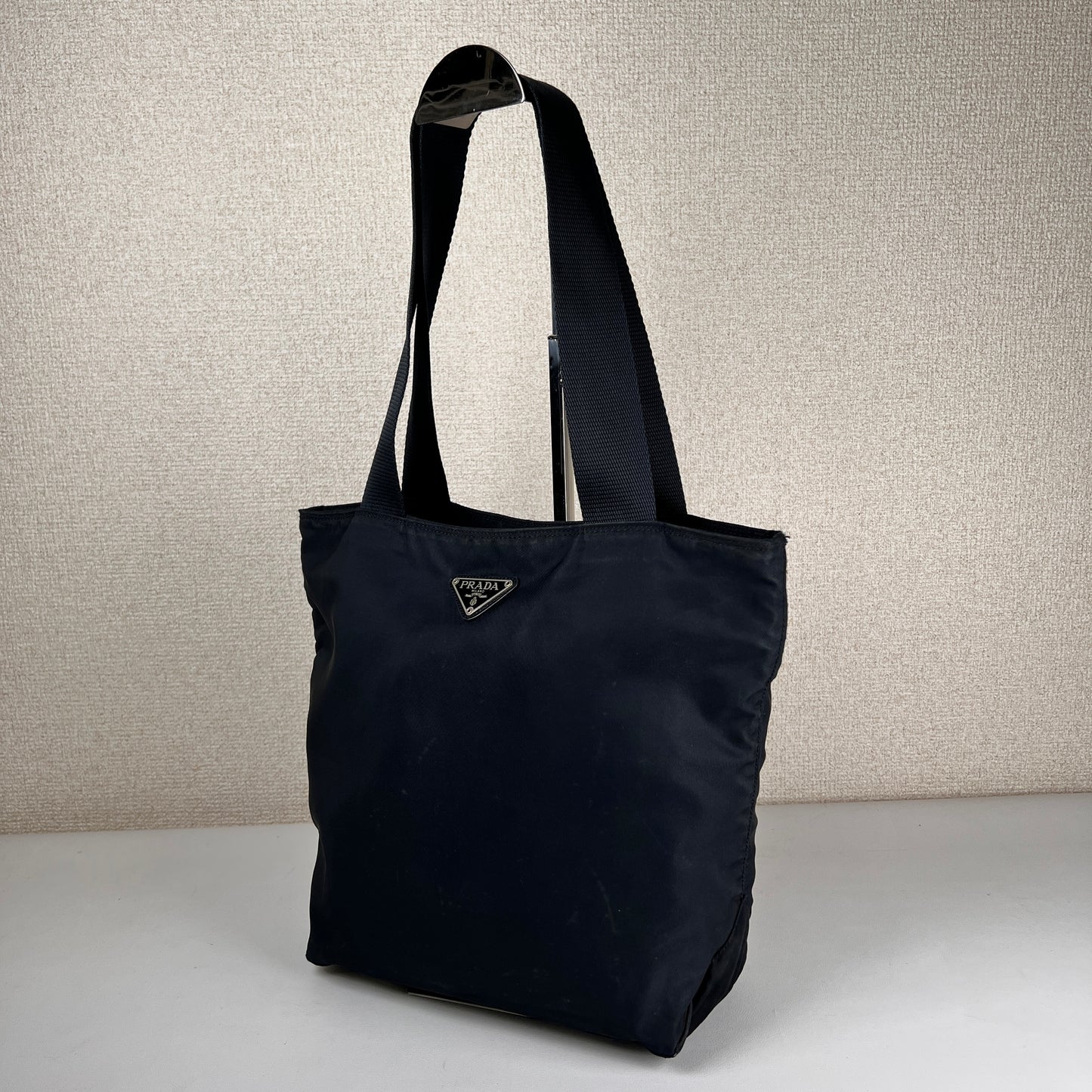 Prada Navy Tote Bags A-15732
