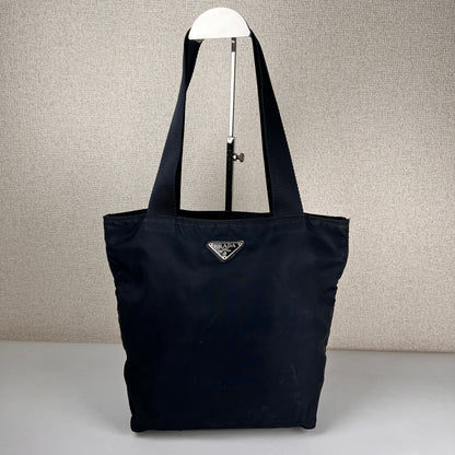 Prada Navy Tote Bags A-15732