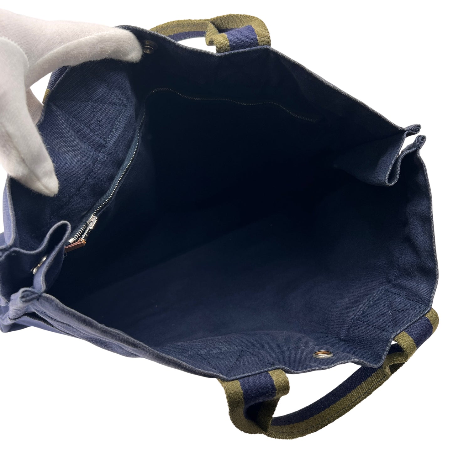Hermes Navy Tote Bags A-15817