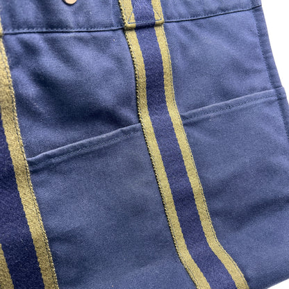 Hermes Navy Tote Bags A-15817