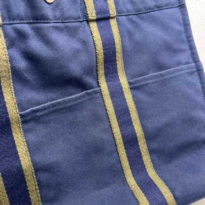 Hermes Navy Tote Bags A-15817