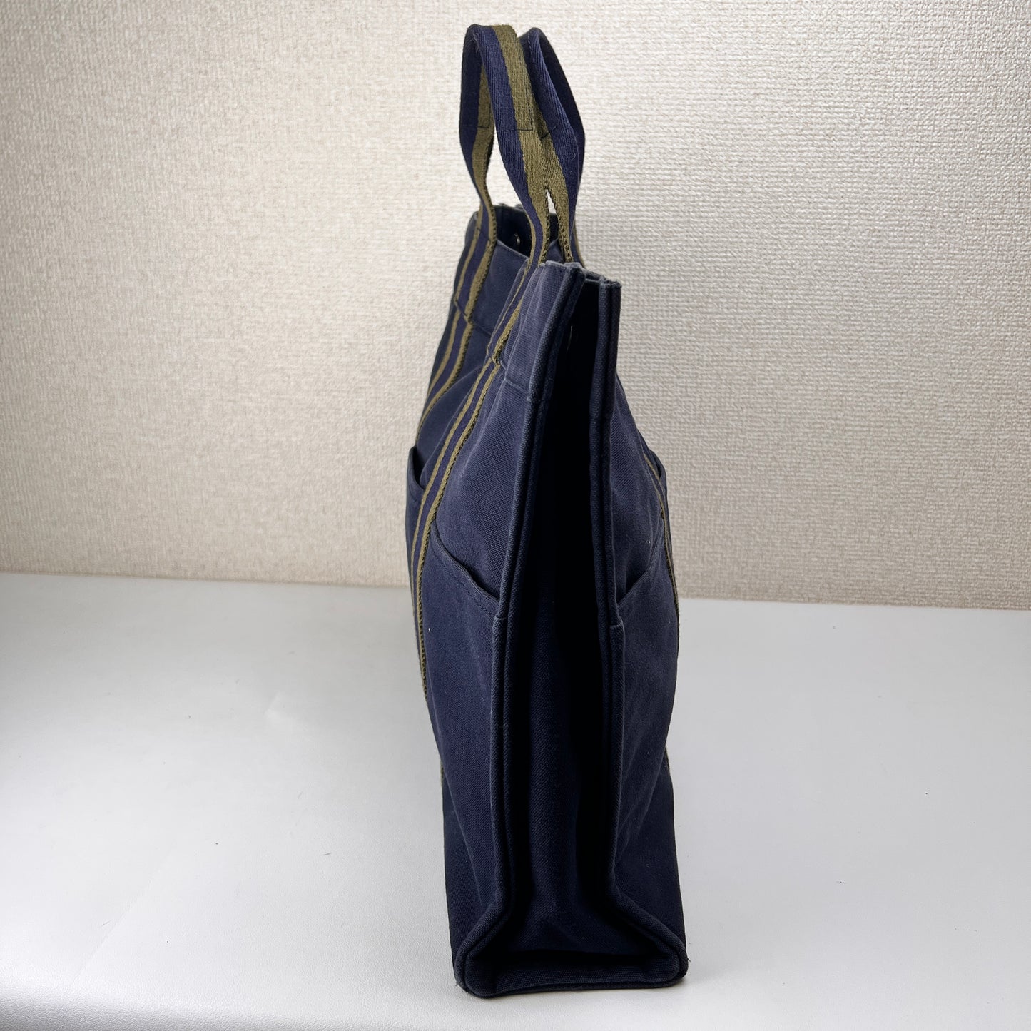 Hermes Navy Tote Bags A-15817