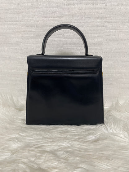 Ferragamo Navy Handle Bags A-15819