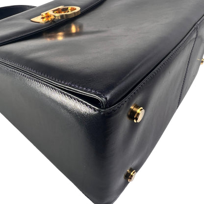 Ferragamo Navy Handle Bags A-15819