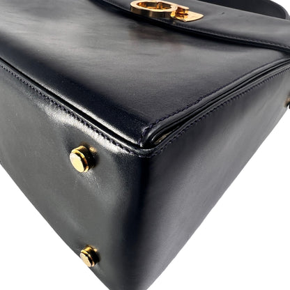 Ferragamo Navy Handle Bags A-15819