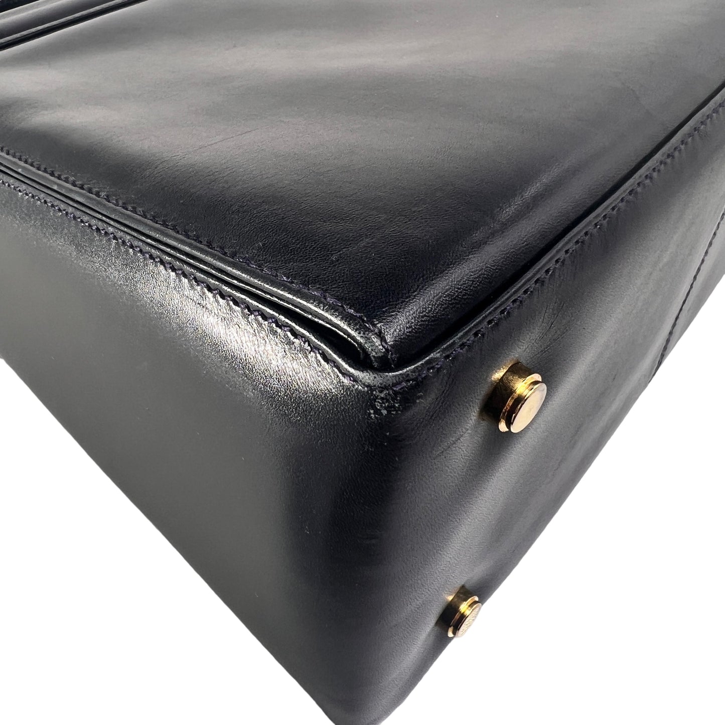 Ferragamo Navy Handle Bags A-15819