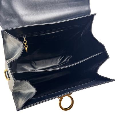 Ferragamo Navy Handle Bags A-15819
