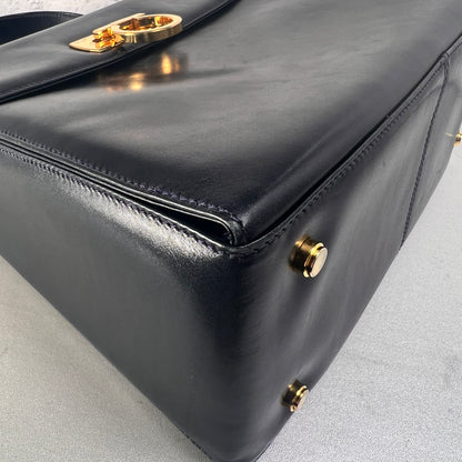 Ferragamo Navy Handle Bags A-15819