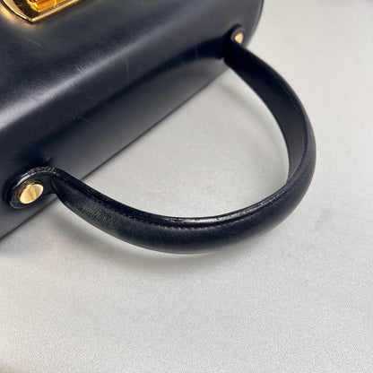 Ferragamo Navy Handle Bags A-15819