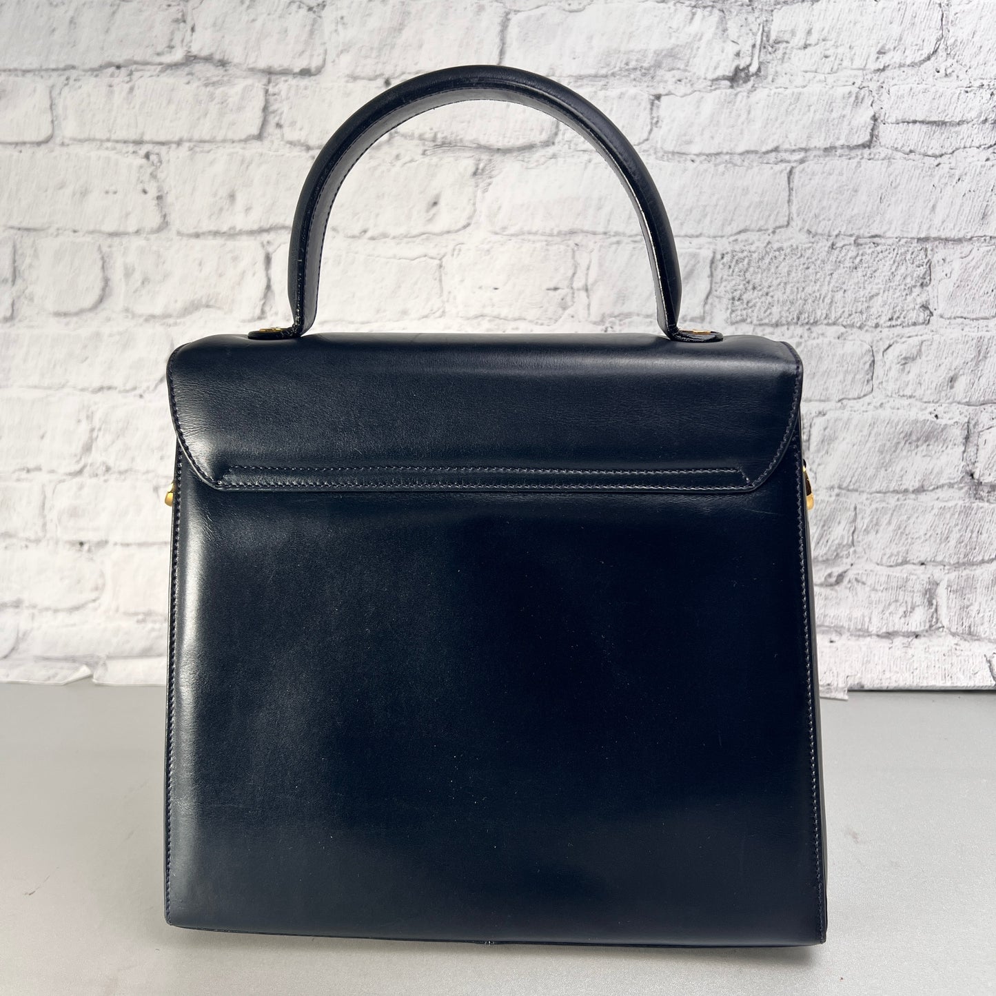 Ferragamo Navy Handle Bags A-15819