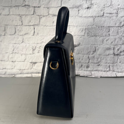 Ferragamo Navy Handle Bags A-15819