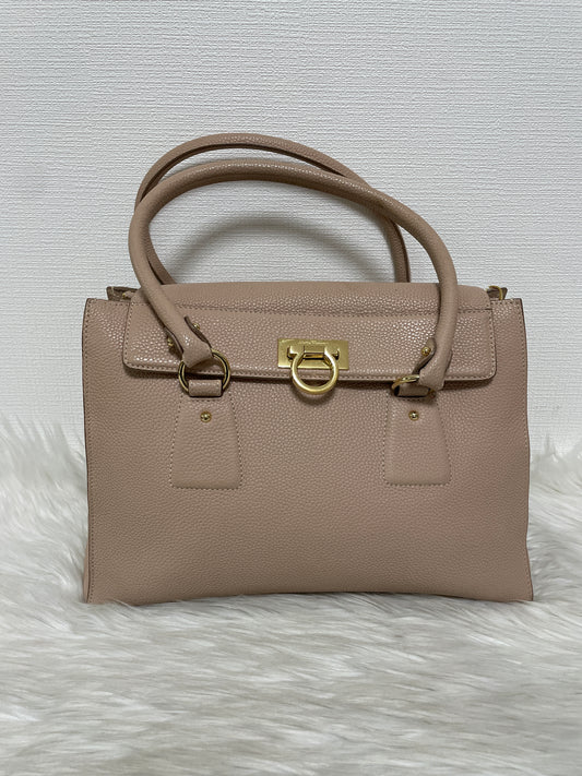 Ferragamo Beige Handle Bags A-15822