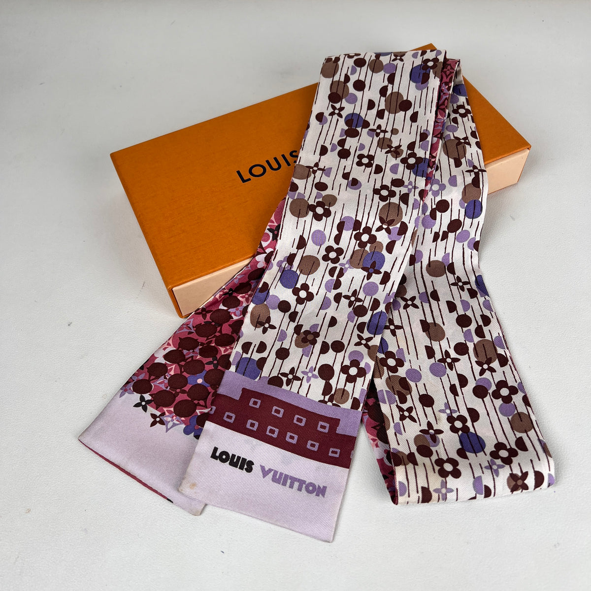 Louis Vuitton Purple Scarves A-15827