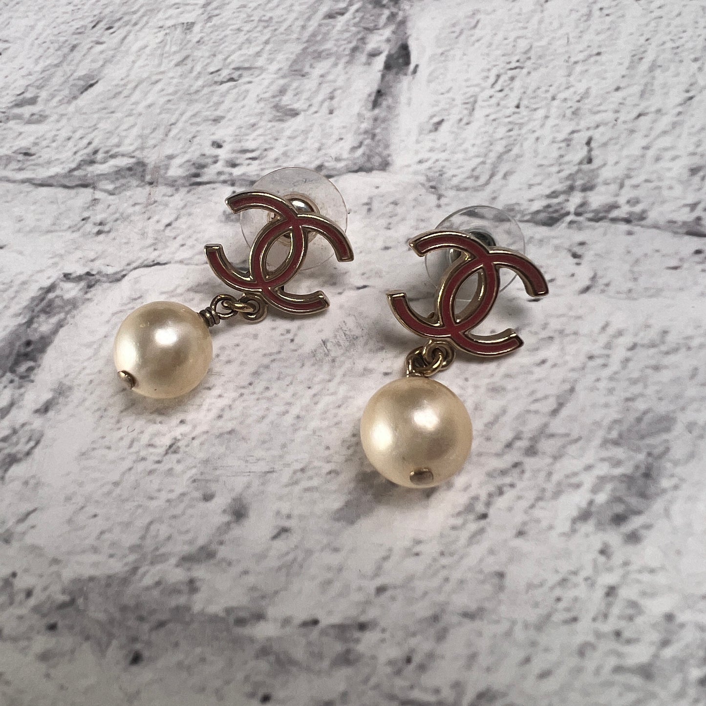 Chanel Pink Earrings A-15834
