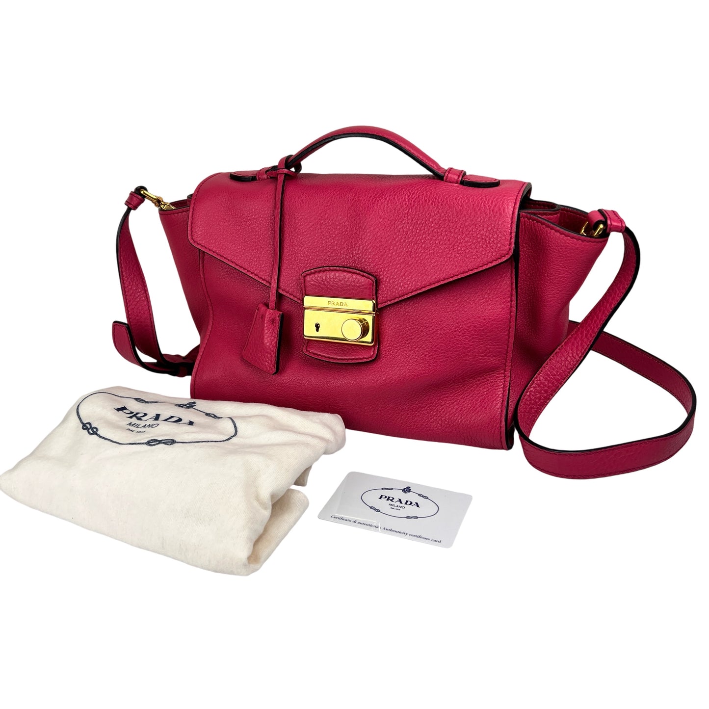 Prada Bordeaux Handle Bags A-15851
