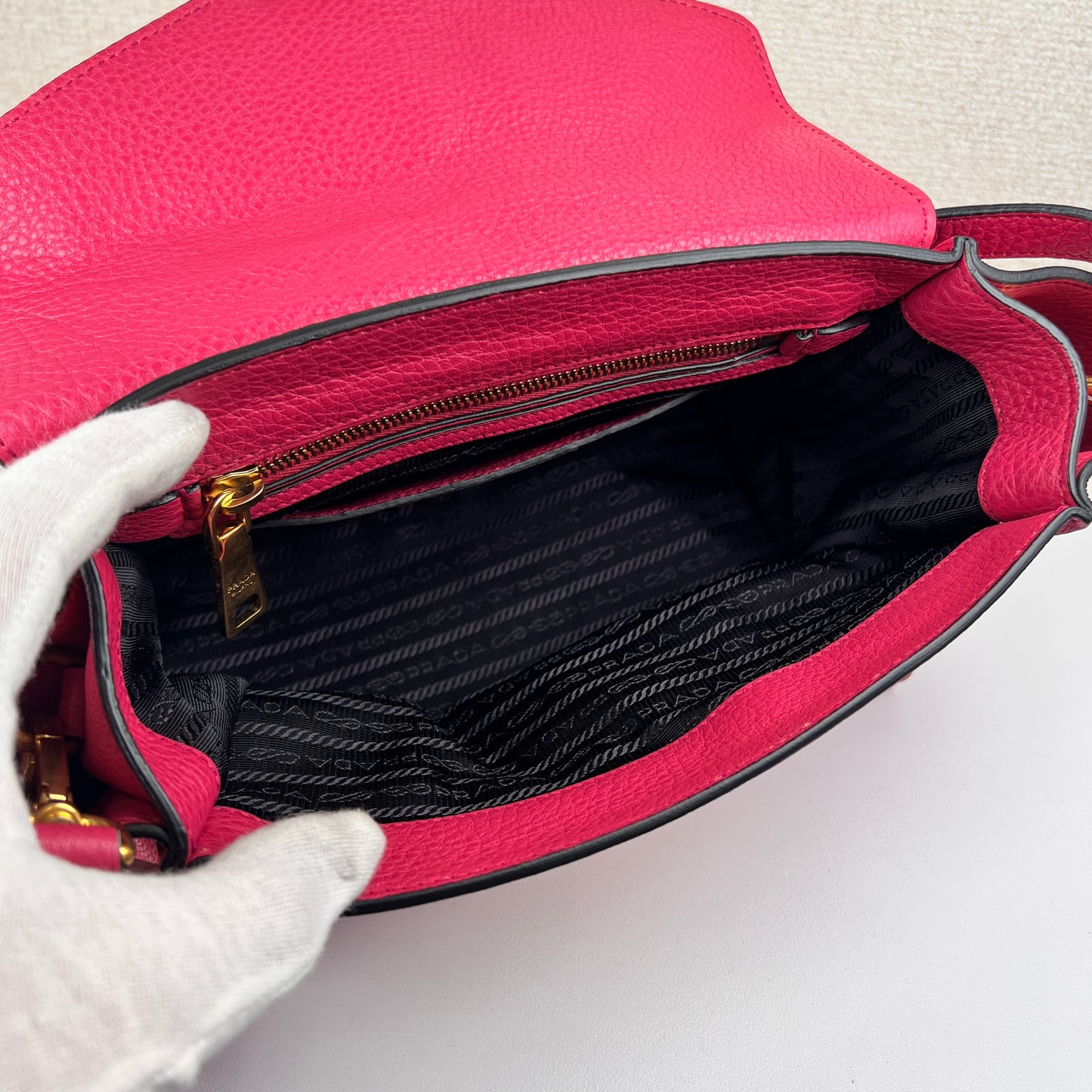 Prada Bordeaux Handle Bags A-15851