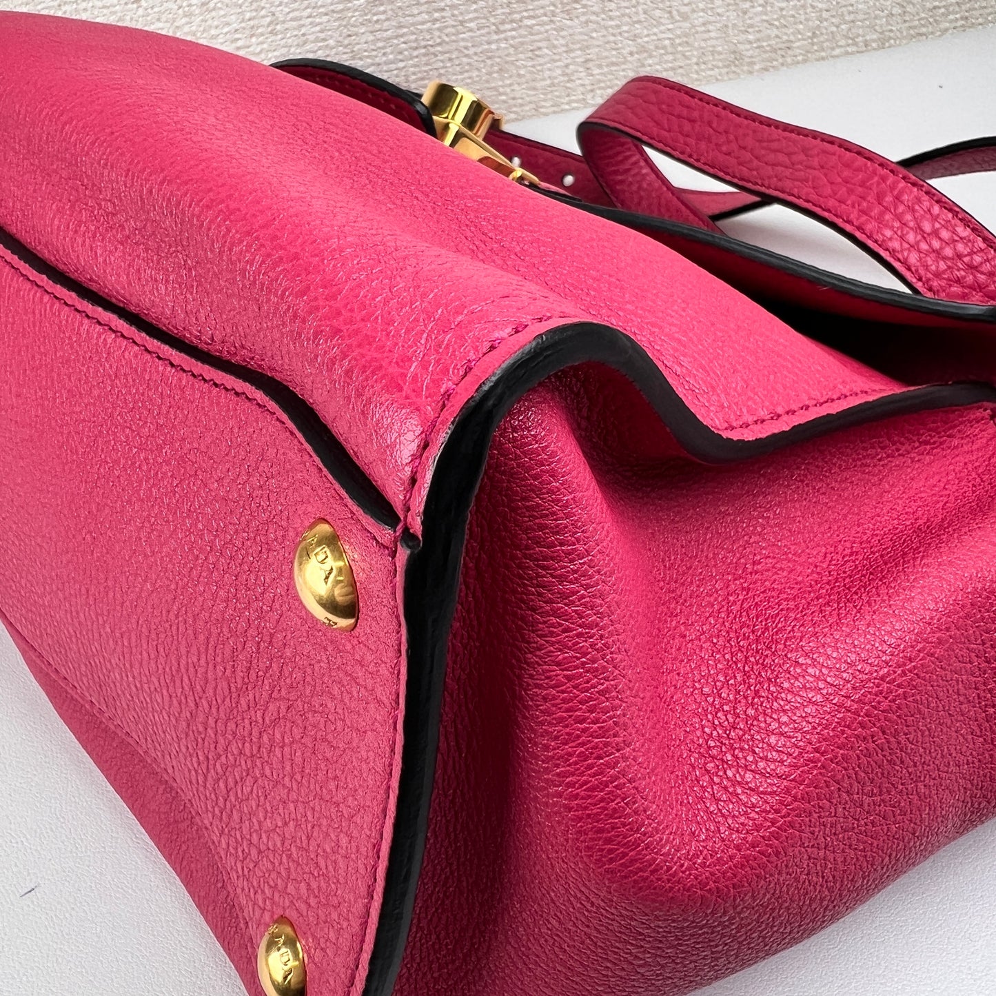Prada Bordeaux Handle Bags A-15851